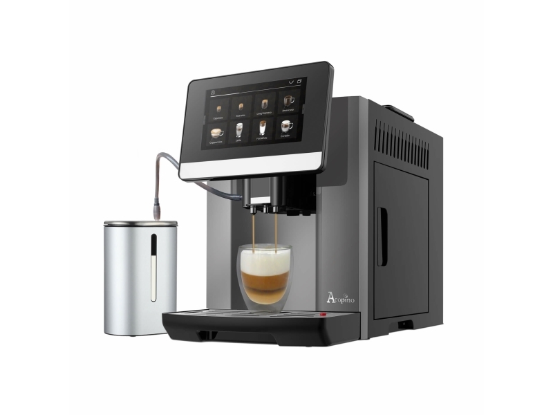 Acopino Barletta Espressomaskine Kaffebønner Indbygget Kværn 1500 Anthracit 0755717334107