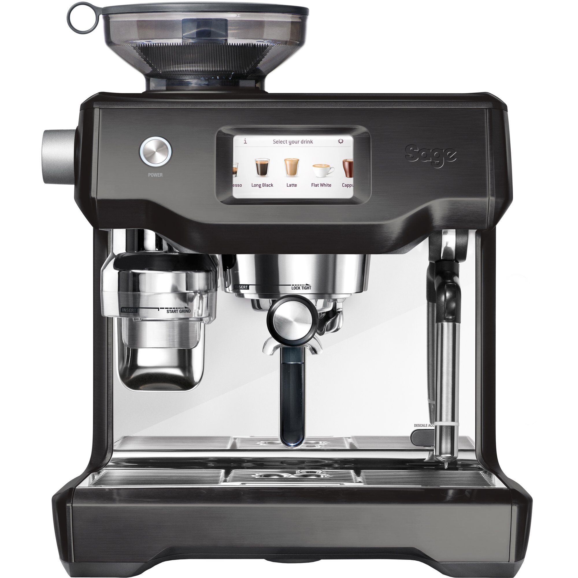 Ses990bst The Oracle Touch Espressomaskine Grå 9355973007510